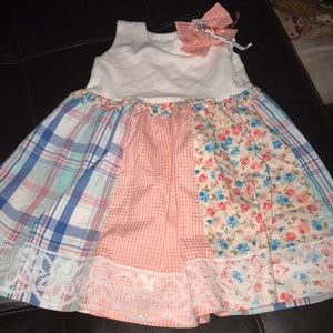 Floral plaid Dress 👗